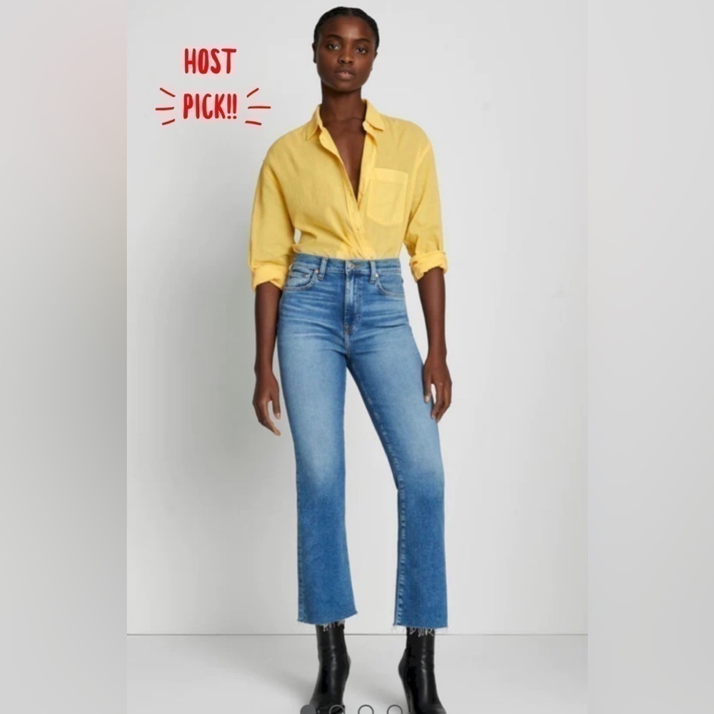 7 For All Mankind High Waist Slim Kick Luxe Vintage Jeans. Size 27. Nwt.